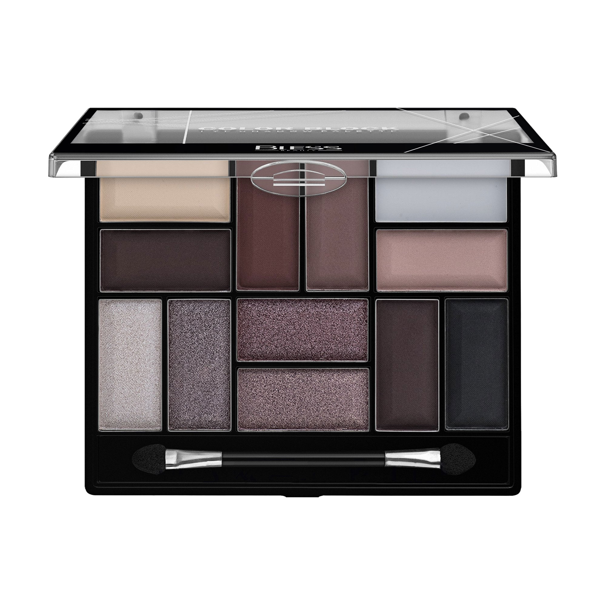 Палетка тіней для повік Bless Beauty Color Block Eye Shadow Palette 04, 18 г